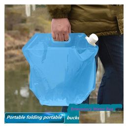 Other Home Garden 5L/10L Outdoor Folding Water Bags Collapsible Drinking Bag Car Carrier Container For Cam Hiking Picnic Drop Deliv Dhhhv