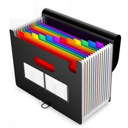 Filing Supplies Expanding File Folder Accordion Organiser 12 Pocket Paper Document Receipt 230706