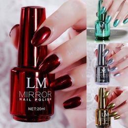 Nail Gel 20ml Metallic Nail Polish Magic Mirror Effect Chrome Nail Art Polish Varnish Rose Gold Color Silver Nail Art Nail Polish Daily 230706