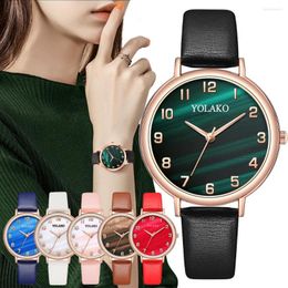 Wristwatches SMVPWomen Elegant Leather Watches 2023 Luxury Fashion Ladies Dress Watch Analogue Female Casual Wristwatch Relogio Feminino Clock