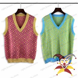 Men's Sweaters V-neck Casablanca Jacquard sleeveless Sweater Men Women Sweatshirts T230707