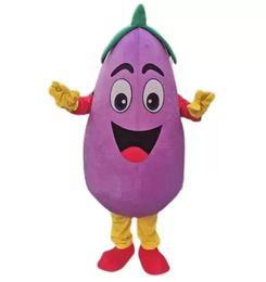 halloween Eggplant Mascot Costumes Cartoon Character Outfit Suit Xmas Outdoor Party Outfit Adult Size Promotional Advertising Clothings