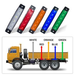 12-24V Truck Trailer Side Marker Indicators Light 6LED Waterproof IP67 Lorry Taillight Car External Signal Light Accessories