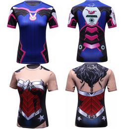 Men's Tracksuits Rashguard T shirt Women MMA Compression Shirts Short Sleeve 3D Printing Sports Boxing T-shirts Bjj Rash Guard Kickboxing Jerseys 230706
