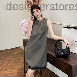 Basic & Casual Dresses designer Designer Women's dress 2023 spring and summer celebrity style embroidered letter sleeveless vest skirt QQOH XB2X