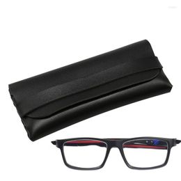 Storage Bags Portable Sunglasses Case Leather Wear-Resistant Waterproof And Glasses Fits In Pocket