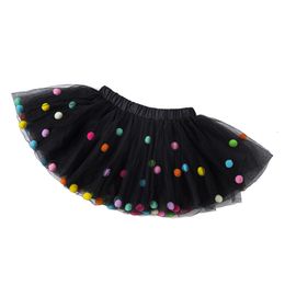 Skirts Arrival Infant Mulity Colourful Tulle Tutu Skirt Pom Princess Mini Dress Children Clothing Pettiskirt Girl Clothes 230707