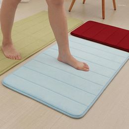 Bath Mats Home Coral Fleece Memory Foam Slow Rebound Into The Door Carpet Floor Mat Kitchen And Bathroom Absorbent Pad Practical