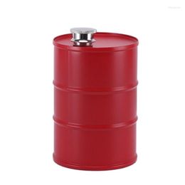 Hip Flasks 750ML Portable Flask Stainless Steel 25oz Oil Drum Whiskey Vodka Wine Bottle Outdoor Liquid Barrel Leakproof