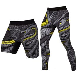 Men's Shorts Snake Kick Boxing Mma Shorts Mma Compression Pants Quick Dry Boxe Thai Short Muay Thai Crossfit Shorts Fight Boxing Clothes 230707