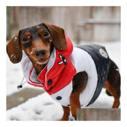 Dog Apparel Classic Patchwork Designer Pet Coats Ins Fashion Thicken Bldog Jacket Winter Warm Personality Teddy Outerwears Dhnei