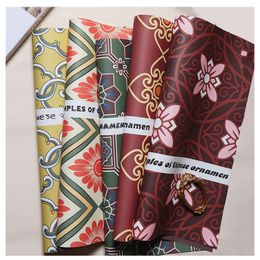 Packaging Paper 10 Sheets Fashion Gothic Texture Wrapping Paper for Floral Flower Bouquet Gift Box Handmade Diy Material 230707