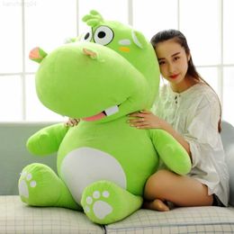 Stuffed Plush Animals Cute Hippo Doll Plush Toys Bed Sleeping Pillow Child Birthday Gift Home Sofa Decoration Christmas Gifts Comfortable Soft Fabric L230707