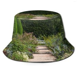 Berets Hidcote Landscape Outdoor Sun Fishing Hats Bench Chair Garden Gardens Flower Beds Flowers