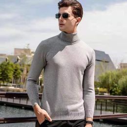 Men's Sweaters MRMT 2023 Brand Turtleneck Sweater Keeps Warm Close-Fitting Pullover Youth Knitwear Trend Tops For Male