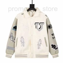 Men's Jackets Designer 23ss Men Little rabbit Jacquard fabric 1854 baseball cloth Stand Collar Streetwear S-XL LXDC