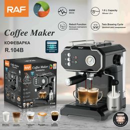 RAF European Standard Cross border Italian Coffee Machine Home Small Semiautomatic High Pressure Steam Creamer Office
