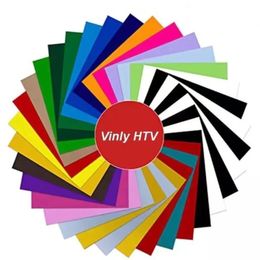 Window Film 26 Differents Colours 30x20/25/30cm Stretch Matte PU Heat Transfer Vinyl Film Cutting Press Vinyl Film Iron-On HTV T-Shirt 230707