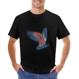 Polos Masculinas Bird In Flight Scibbles And Splatters T-Shirt Anime Clothes Oversized Custom T Shirts Mens Graphic T-shirts Pack