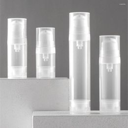 Storage Bottles Vacuum Lotion Bottle Plastic Cosmetic Travel Liquid Transparent Airless Pump Toiletries Container