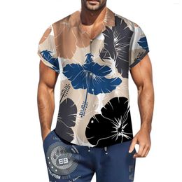 Men's Casual Shirts 2023 Summer Personality Male Beach Camisas De Hombre Oversized Shirt Retro Vintage Art 3d Digital Print
