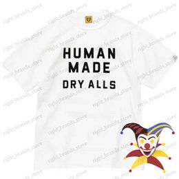 Men's T-Shirts 2023ss Letter Printing Human Made T-shirts Men Women Best Quality Short Sleeve T Shirt Tees T230707