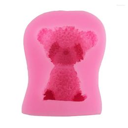 Baking Moulds Silicone Mould 3D Bear Cake Mould For DIY Candle Soap Making Decorating Fondant Plaster Model