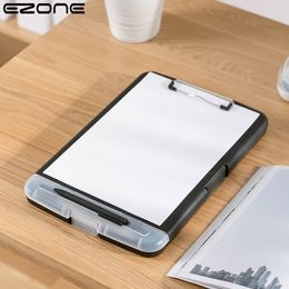 Filing Supplies EZONE A4 Folder File Box Test Paper Storage School Supply Plastic Desk Organiser Student Stationery Office 230706