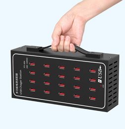 Portable Multiple 10 20 30 50 40 60 Ports 100W 200W 300w Multi Port Usb Phone Charger/charging Station hub For Restaurant Hotel Airport