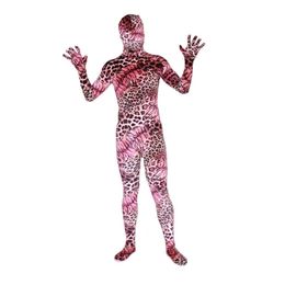 Halloween cosplay New Colour Velvet red tiger catsuit costume tights jumpsuit full Bodysuit Zentai Suits Fancy
