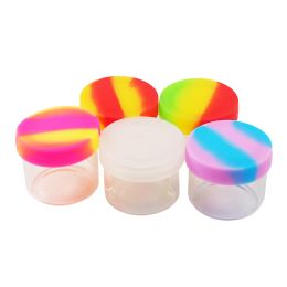 wholesale Packing Glass Bottles silicone dab container mini 6ml nonstick jar oil jars tobacco containers