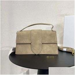 Other Bags 2022 Top Designer Womens Vintage Handbags Underarm Frosted Suede One Shoder Luxury Handheld Wallet Drop Delivery Lage Acc Dhmkb