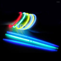 Party Decoration 100pcs Glow Sticks Decorations Mini Disposable Fluorescence Light Bracelets Portable Safe Non-Toxic Sturdy For Supplies