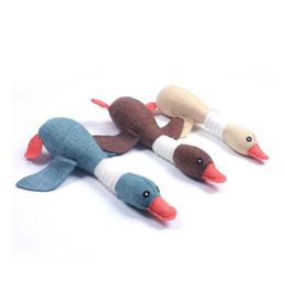 Dog Toys Chews Wild Goose Vocal Tooth Cleaning Bite Resistance Molar Cloth Plush Training Entertainment T9I0017 Drop Delivery Home Dhetc