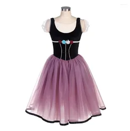 Stage Wear Ballet Dress Children Adult Black Pompous Skirt Professional Competition Long Gauze Girl