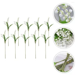 Decorative Flowers Props Lifelike Flower Artificial Lily The Valley Ornament DIY Arrangement Materials Fake