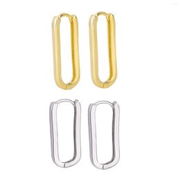 Stud Earrings Girls Hoop Ear Irregular Minimalist Plated Metal Gifts Trendy Exquisite For Birthday Daily Wearing Christmas Day