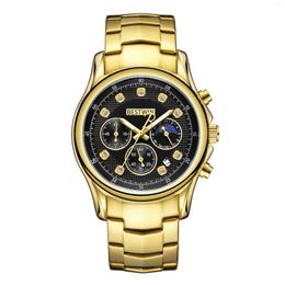 Wristwatches Style Mens Watches Top Famous Men's Watch Fashion Casual Chronograph Military Quartz Wristwatch