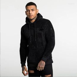 Men's Hoodies Autumn And Winter 2023 Thickened Coat Men's Plush Sweater Hooded Pullover Double Faced Fleece Top