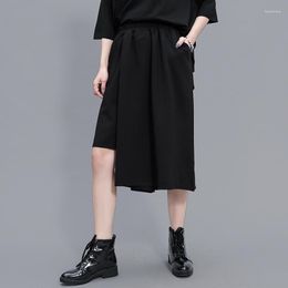 Women's Pants Spring And Summer Large BF Wind Loose Capri Fashion A Word Wide Leg Show Thin Skirt