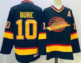 Other Sporting Goods Bure Jersey 10 Vancouver Ice Hockey 16 Linden Retro Sport Sweater Stitched Letters Numbers Black S XXXL 230706