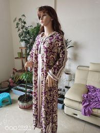 Ethnic Clothing Muslim Abaya Hoodies Arabic Dresses Print Hijab Dress Vestidos Cardigan Kimono Long Robes Jalabiy Eid Ramadan Islamic Lady