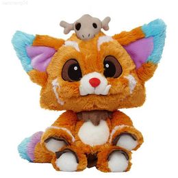 Stuffed Plush Animals 32CM Game League LOL Gnar Plush Toys Doll Official Edition 1 1 Gnar Plush Soft Stuffed Toys for Children Kids Christmas Gifts L230707