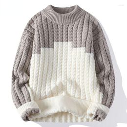 Men's Sweaters 2023 Autumn And Winter Fashion Casual Slim Fit High-Quality Knit Sweater Thick Warm Large Size Pullovers Z11