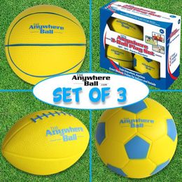 Balls and Adults Fun Safe Durable High Quality Outdoor Sporting Equipment 3 Ball Sport Set for Kids 230706