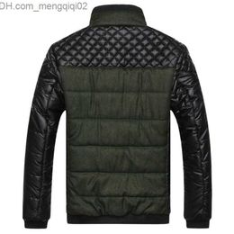 Men's Jackets Brand And Coats 4XL PU Patchwork Designer Men Outerwear Winter Fashion Male Clothing Z230710
