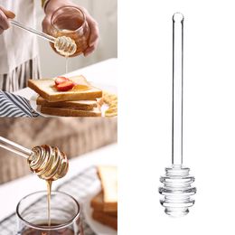 Colheres de bastão de mel de vidro criativas geleia de café transparente bastão de mexer utensílios domésticos para cozinha