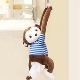 Storage Bags Creative-Monkey Tissue Box Napkin-Paper Holder Cartoon Cover Paper For Car Home Bathroom Office