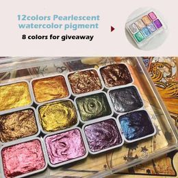 Painting Pens 20Colors 12Colors Pearlescent Watercolor Pigment 8Colors Giveaway 230706