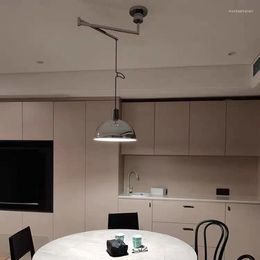 Pendant Lamps Modern Kitchen Round Dining Table Light Chandelier Wire Adjustable Nordic Design Home Decor Drop Metal Fixture